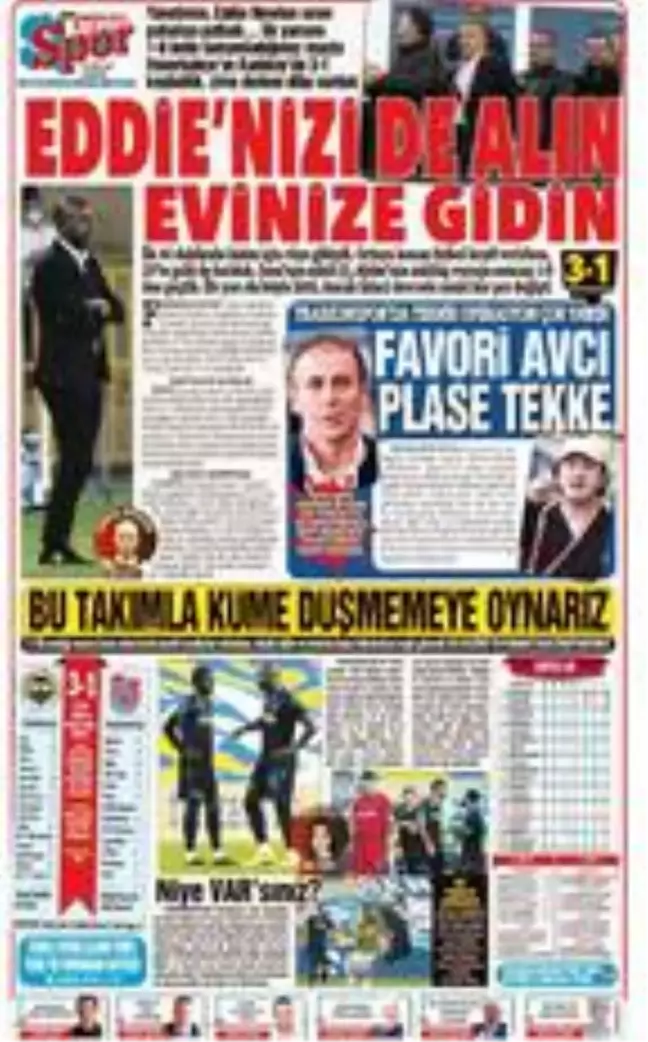 Trabzon'da Eddie Newton ve Cüneyt Çakır tepkisi