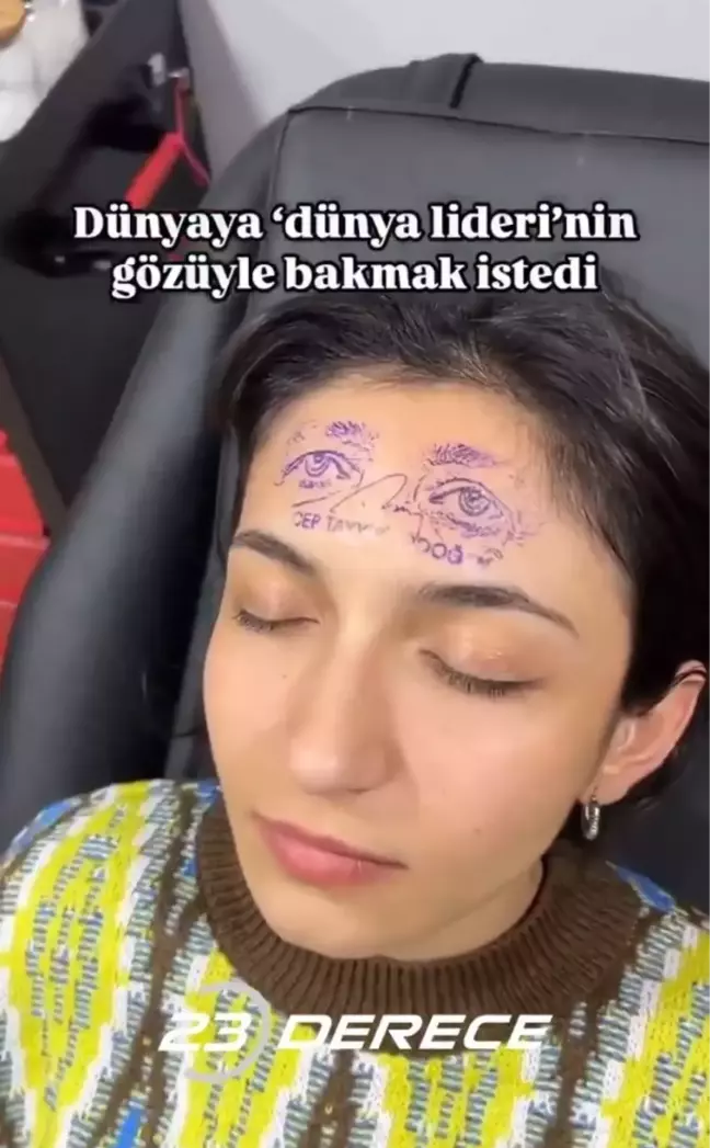 Erdoğan'a olan sevgisini, yaptırdığı ilginç dövmeyle gösterdi