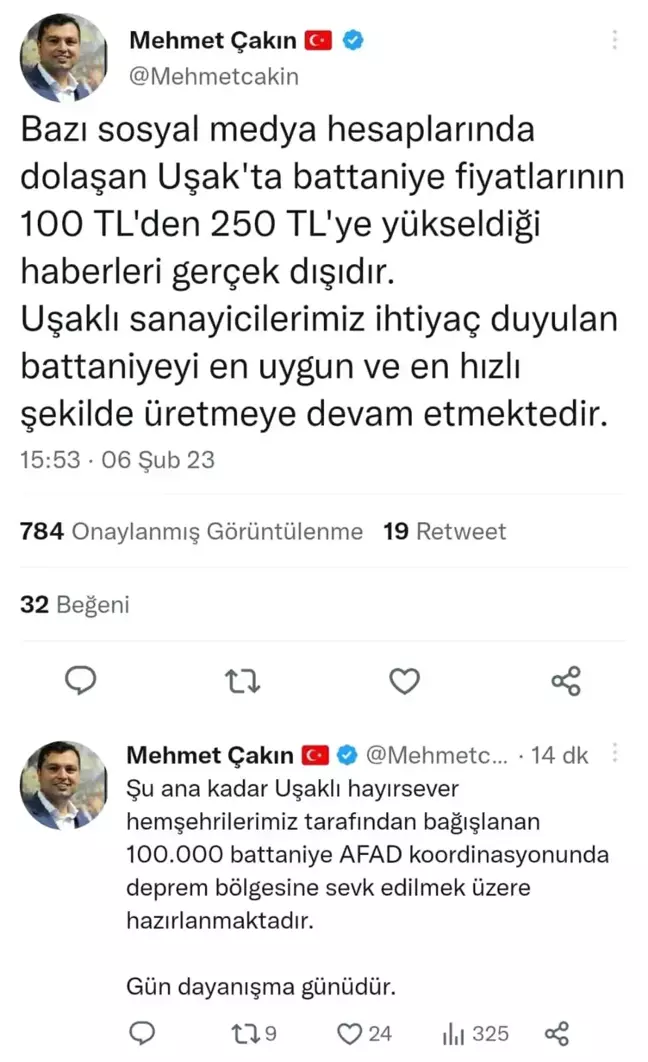 Başkan Çakın,