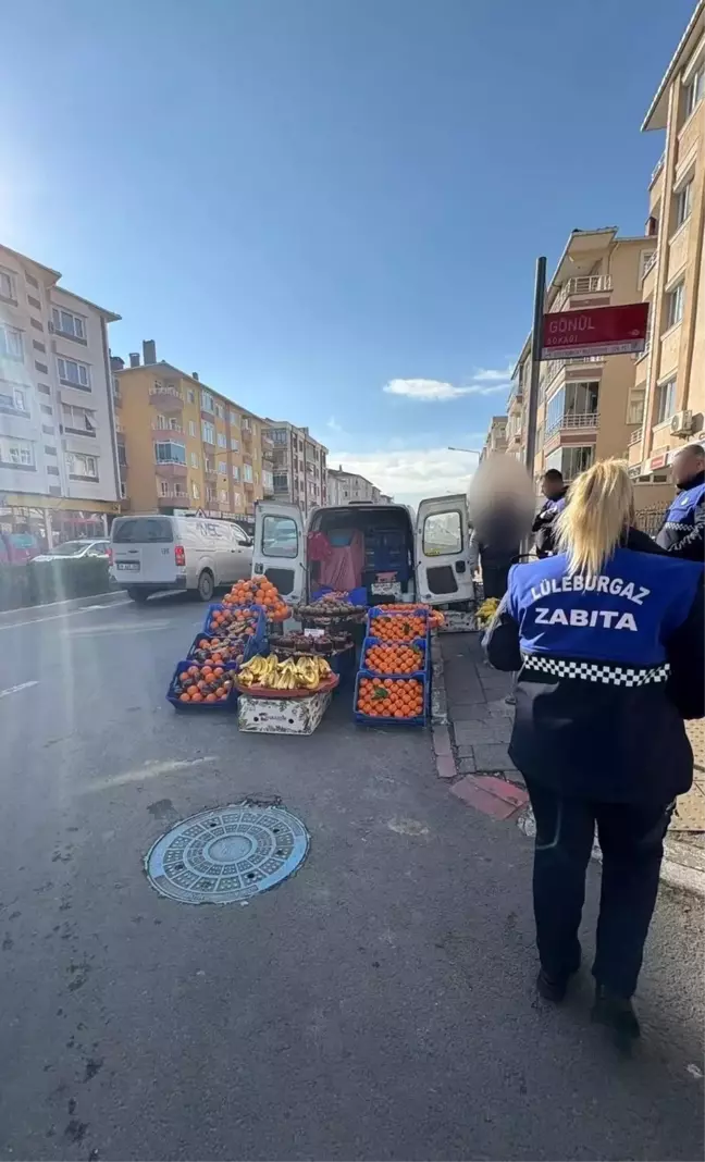 Lüleburgaz'da Seyyar Satıcılara Denetim