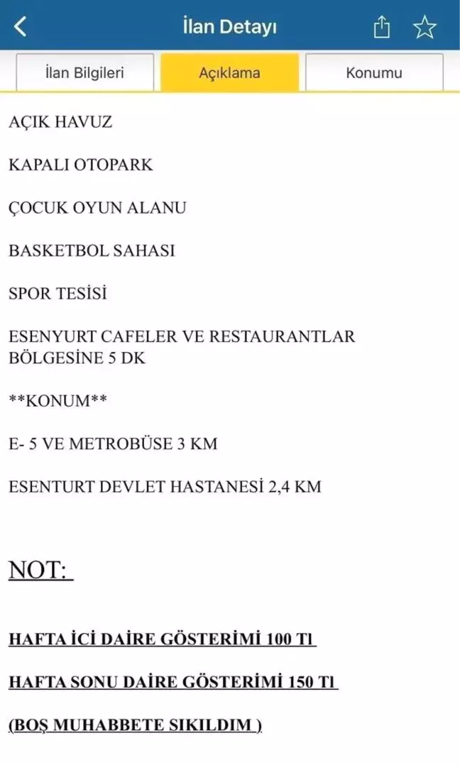 Esenyurt'ta dairesini satılığa çıkarttı, çok kişi görmek isteyince ev turunu ücretli yaptı