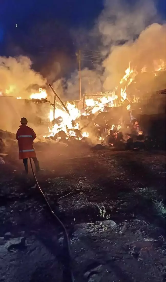 Iğdır'da Ahır ve Ot Yangını: 8 Bin Balya Ot Kül Oldu