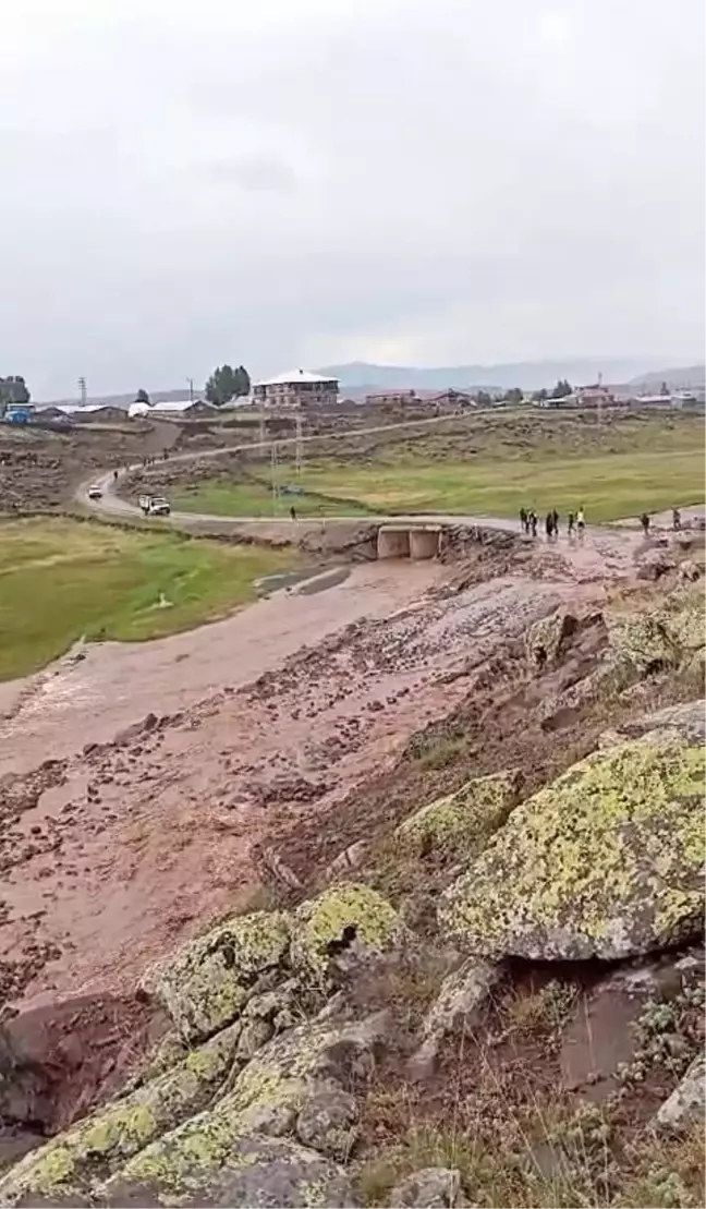 Erzurum'un Tekman ilçesinde sel felaketi