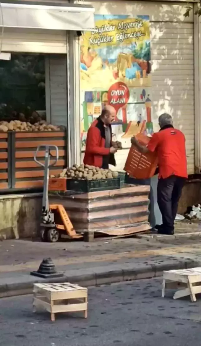 Pendik'te Patatesler Çöpe Döküldü, Vatandaş Tepki Gösterdi