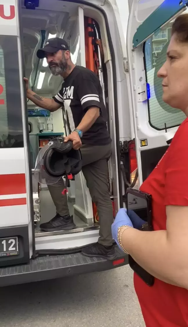 Alkollü Motosiklet Sürücüsü Kaza Yaptı, Sağlık Görevlilerine Hakaret Etti