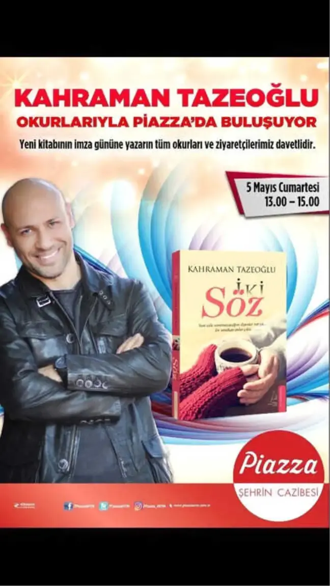 Kahraman Tazeoğlu, Kahramanmaraşlı Sevenleriyle Buluşacak