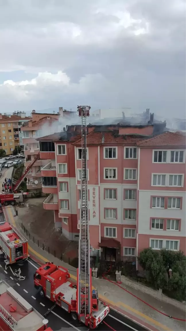 Bursa'da apartmanda çıkan yangın hasara yol açtı