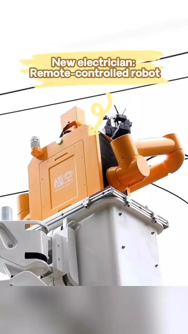 Çin'de Uzaktan Kumandalı Robotlar Elektrik Bağlantısı Yapıyor