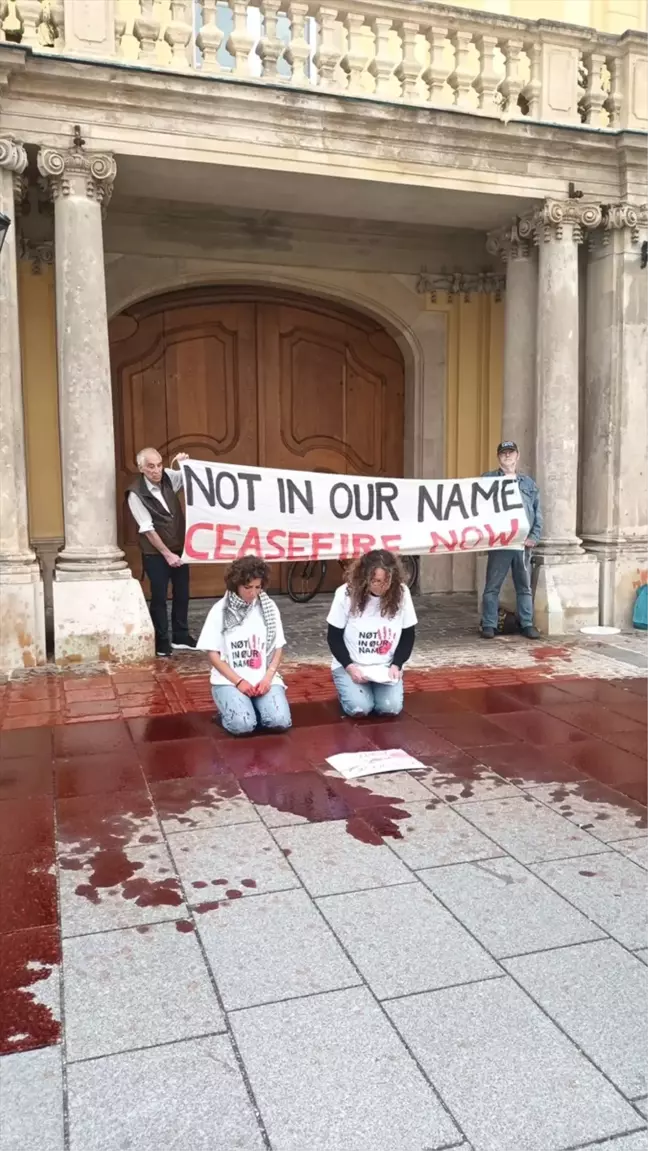 Filistin Destekçileri IIASA'yı Protesto Etti