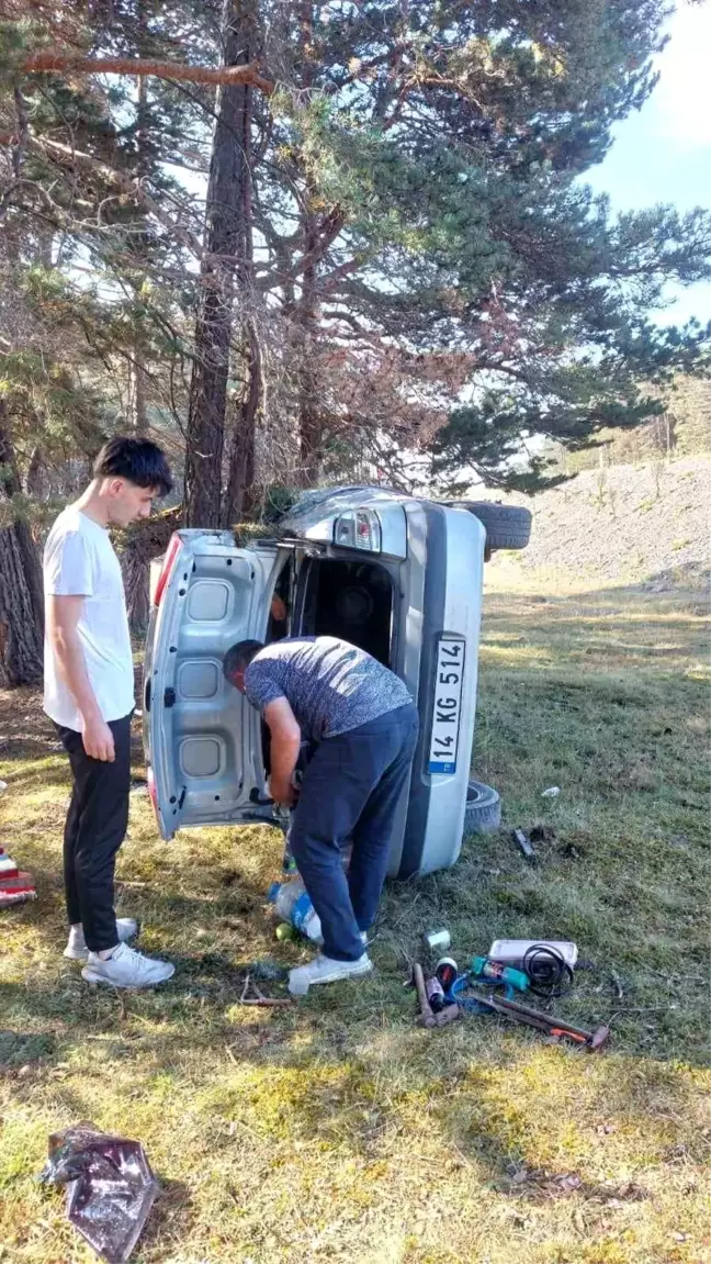 Bolu'da Otomobil Kazası: 1 Ölü, 2 Yaralı