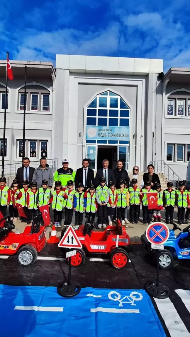 Samsun'da Çocuklara Trafik Eğitimi