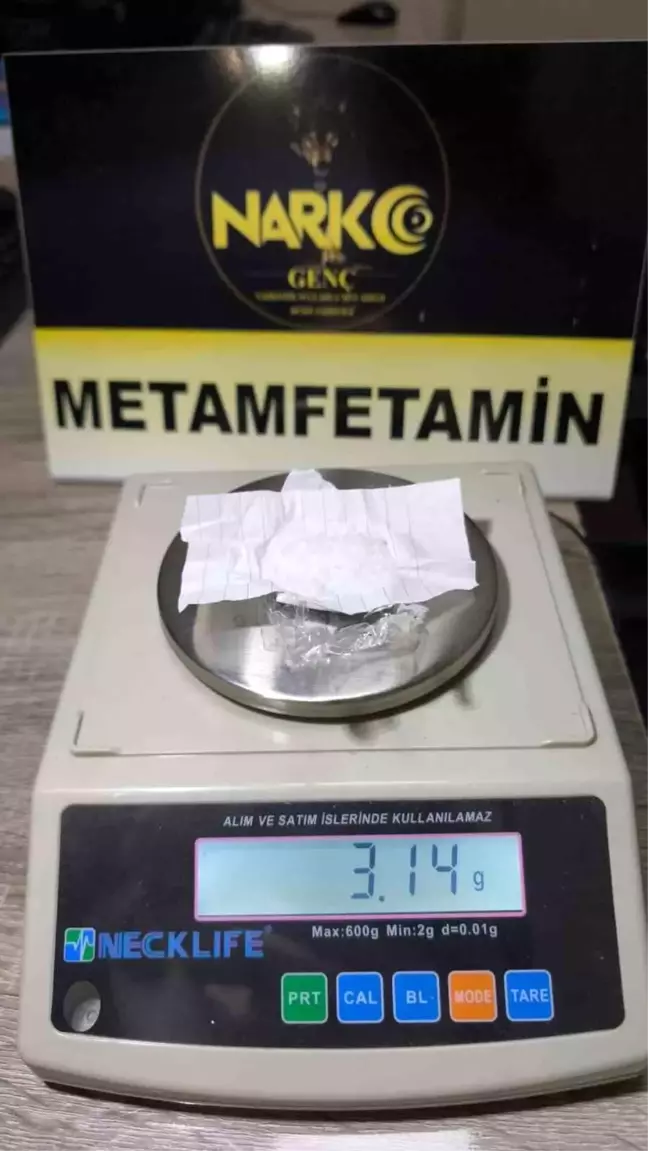 Bingöl'de Uyuşturucu Operasyonu: 3.24 Gram Metamfetamin Ele Geçirildi