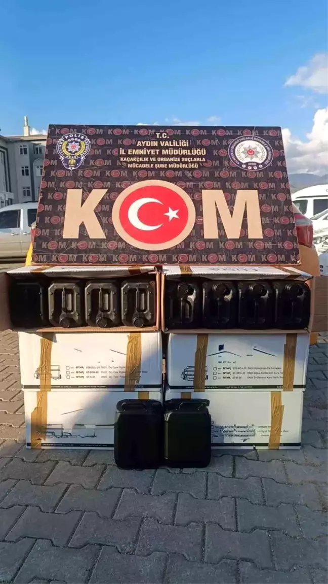 Aydın'da Kaçak Alkol Operasyonu: 130 Litre Etil Alkol Ele Geçirildi