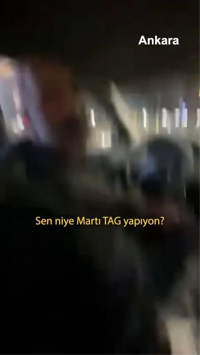 Ankara'da Taksicilerden Martı Tag Sürücüsüne Darp