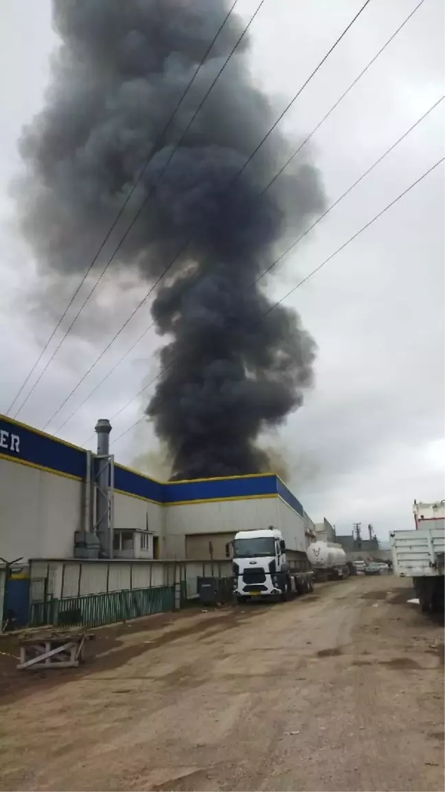 Kocaeli'de Kaçak Ürünlerin Depolandığı Depoda Yangın Çıktı