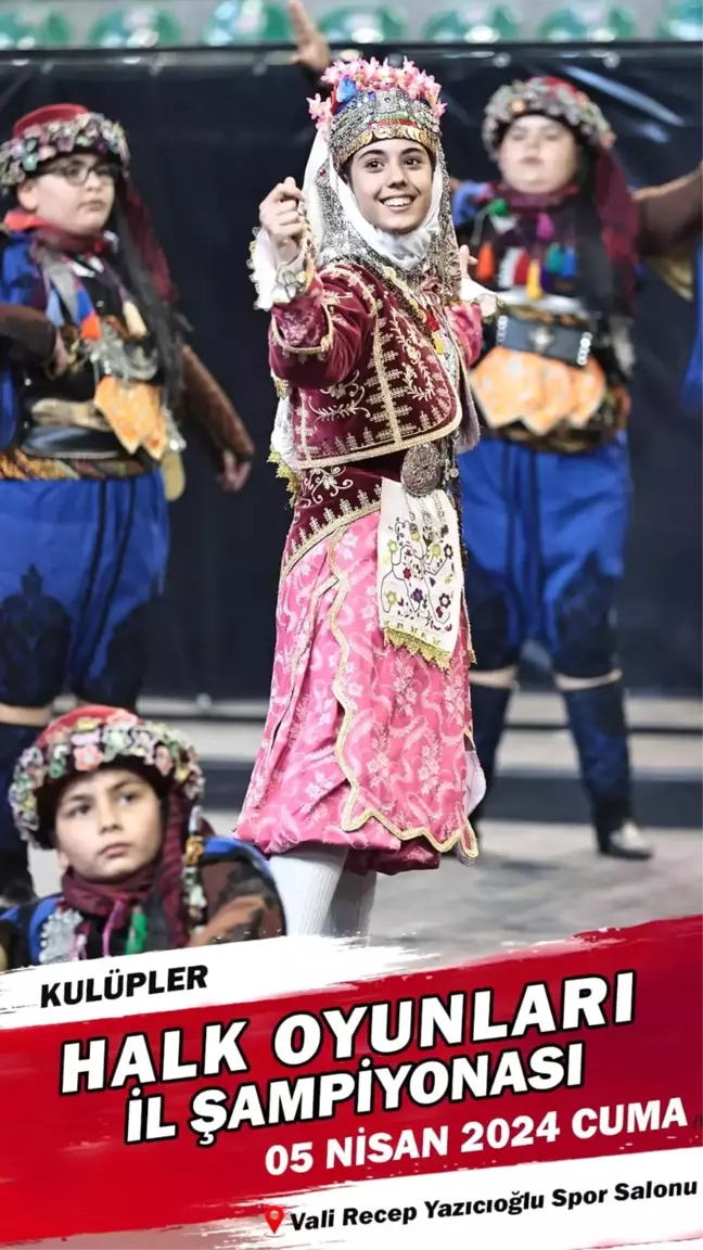 Denizli'de Halk Oyunları Kulüpler İl Birinciliği Yarışmaları Başlıyor