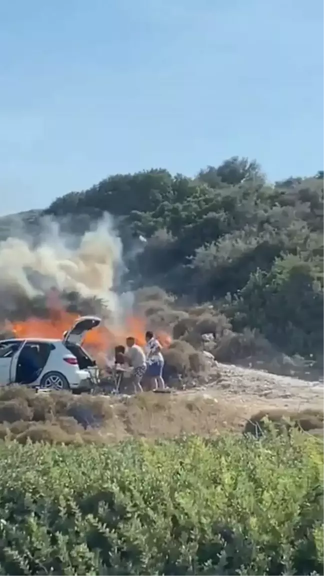 Karşıyaka'daki yangının nedeni mangal ateşi çıktı