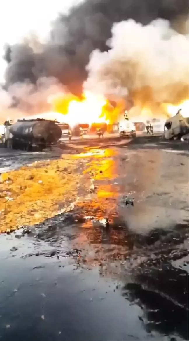 Carablus ve Bab'a yapılan balistik füzeli saldırının enkazı görüntülendi