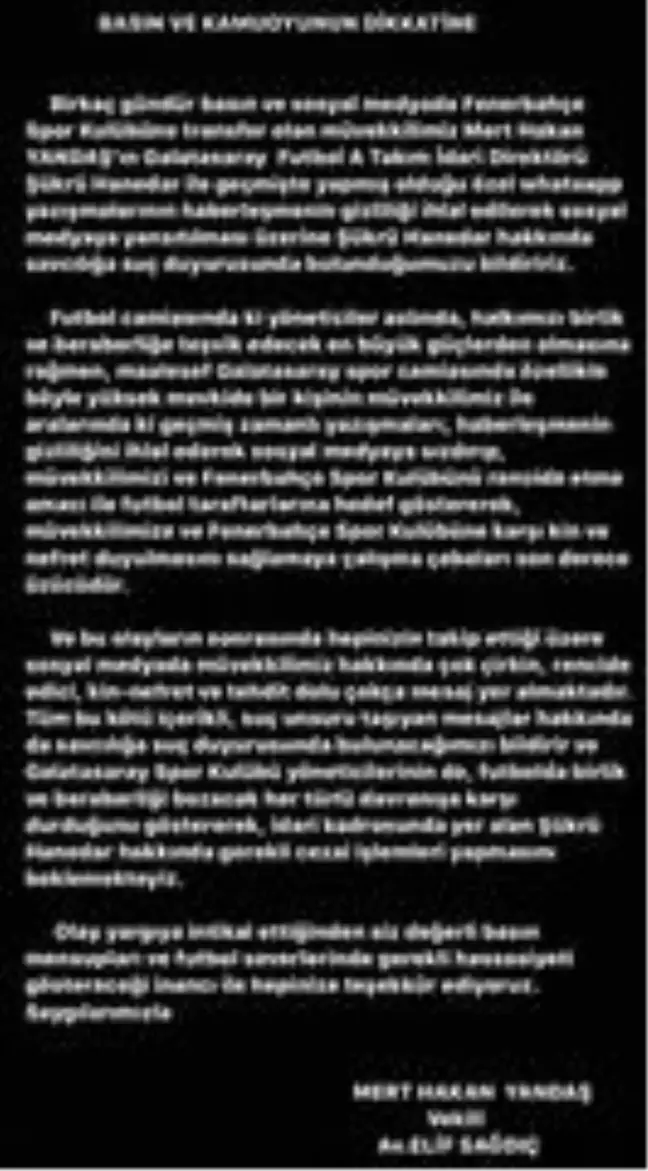 Son Dakika: Mert Hakan'ın avukatından Şükrü Hanedar'a suç duyurusu!