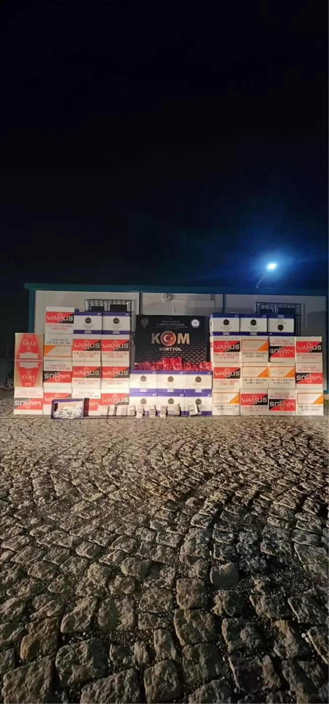 Dörtyol'da Kaçak Sigara ve Nargile Tütünü Operasyonu