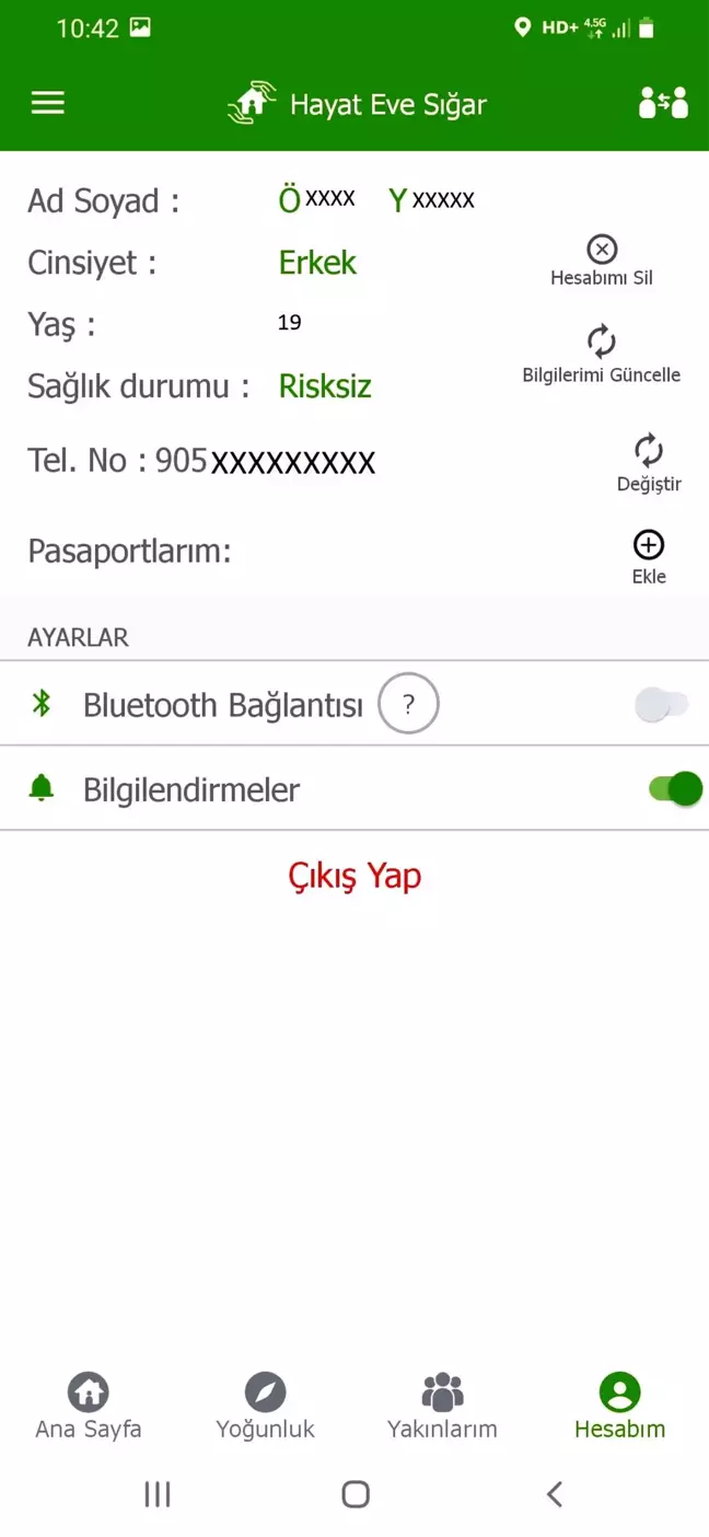 Kampüs Girişinde HES Kodu Uygulaması