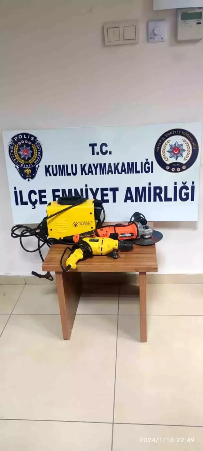 Hatay'da bir iş yerinden hırsızlık yapan şahıs tutuklandı