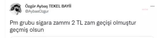 Bir Sigara Grubunun Ürünlerine 2 Lira Zam Geldi