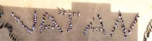 401 Öğrenci Gündoğdu Marşı ile Afrin'e Selam Gönderdi