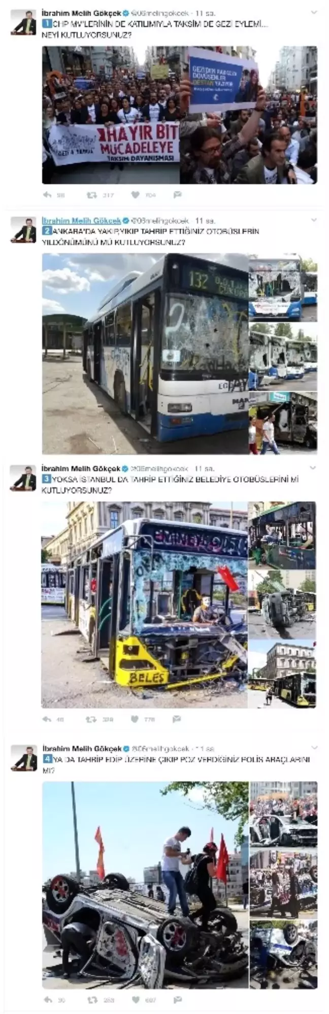 Ankara Büyükşehir Belediye Başkanı Gökçek: 