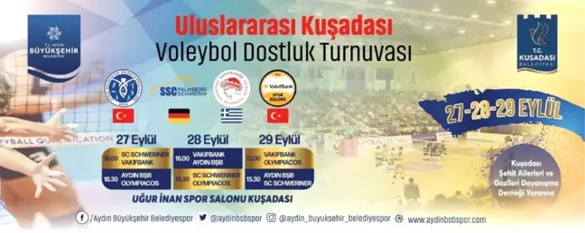 Kuşadası Uluslararası Voleybol Turnuvası'na ev sahipliği yapacak