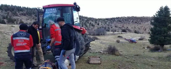 Seydişehir'de Dağda Düşen Hayvancı Yaralandı