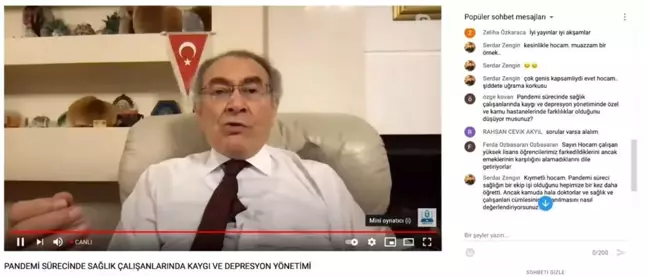 Pandemi sürecinde Sağlık Çalışanlarında Kaygı ve Depresyon Yönetimi paneli gerçekleşti