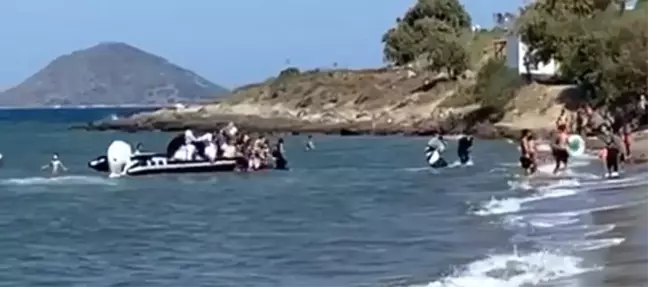 Bodrum'da mültecilerin kaçışı turistlerin gözü önünde