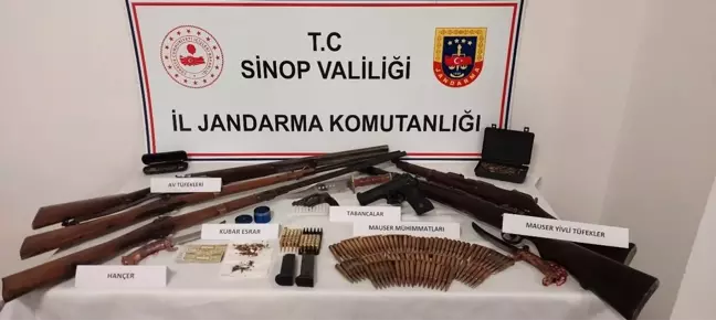 Sinop'ta Silah Kaçakçılığı Operasyonu: Çok Sayıda Silah Ele Geçirildi