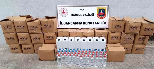 Samsun'da 755 Litre Kaçak Etil Alkol Ele Geçirildi