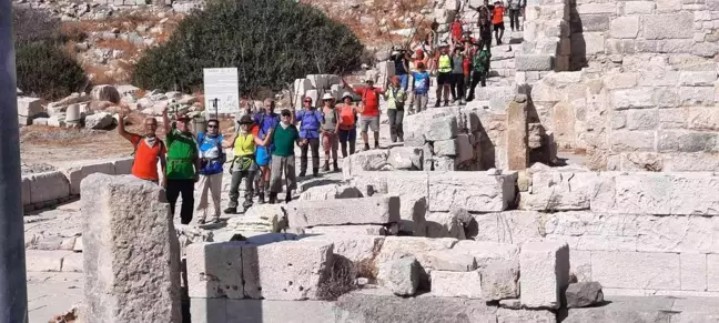 Dağcılık kulübü üyeleri Datça'da misafir edildi