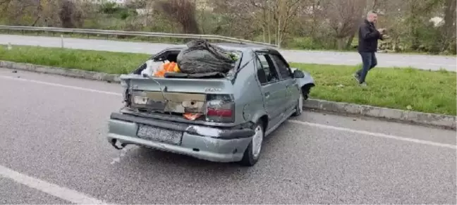 Amasya'da trafik kazası: Anne ve 3 çocuk yaralandı