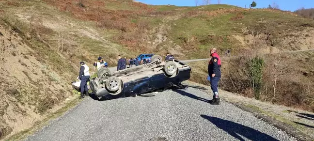 Zonguldak'ta Kontrolden Çıkan Otomobilin Takla Atması Sonucu 90 Yaşındaki Sürücü Hayatını Kaybetti