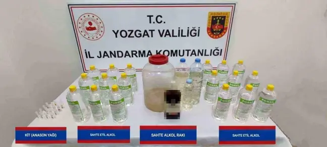 Yozgat'ta Sahte ve Kaçak İçki Operasyonu: 1 Gözaltı
