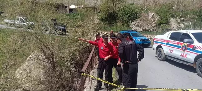 Hakkari'de dereye düşen kişiyi arama çalışması başlatıldı