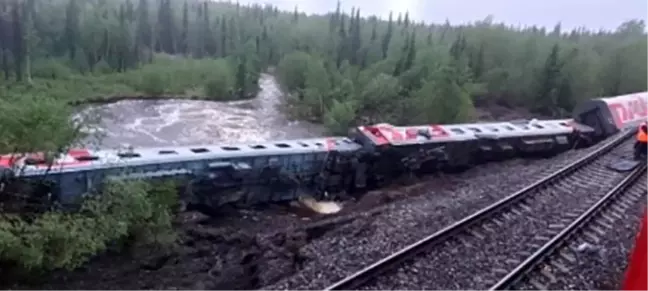 Rusya'ya bağlı Komi Cumhuriyeti'nde tren kazası: 3 ölü