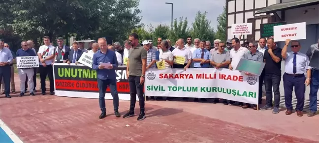 Sakarya'da Gazze Saldırılarına Protesto