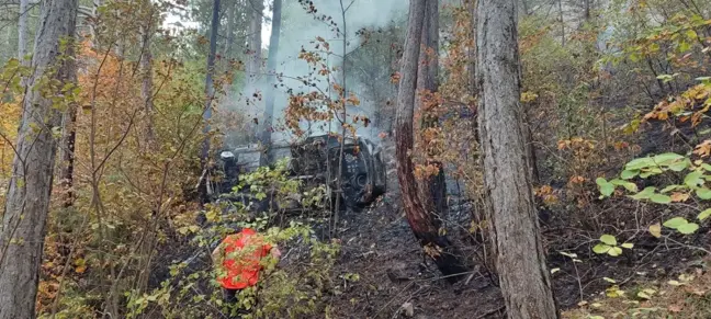 Bolu'da Uçuruma Yuvarlanan Otomobilde İki Kişi Hayatını Kaybetti