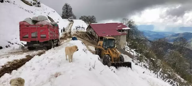 Rize'de Kar Mahsur Kalan 6 Kişiyi Kurtardı