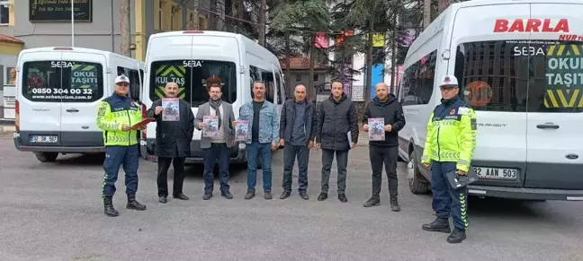 Eğirdir'de Okul Servis Sürücülerine Denetim