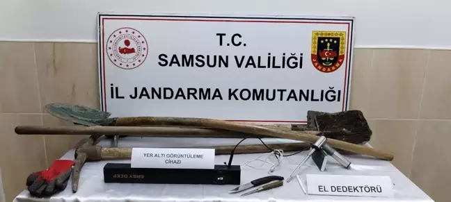 Samsun'da Kaçak Kazı Yapan 5 Kişi Yakalandı