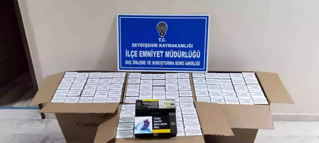Konya'da Şüpheli Otomobilde 40 Bin Makaron Ele Geçirildi