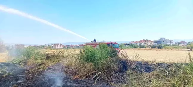 Denizli'de çöplük alanda yangın çıktı