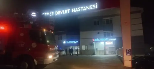 Gerze Devlet Hastanesi'nde Yangın Çıktı