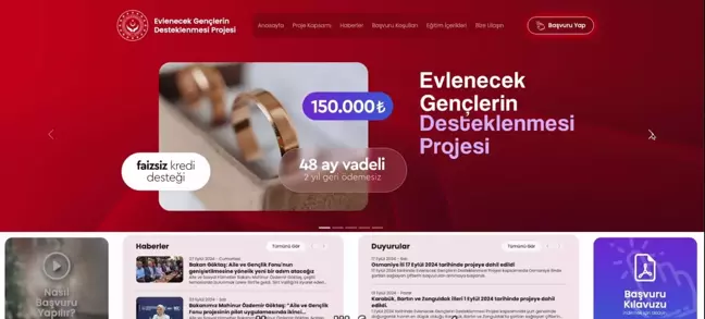 Evlilik Kredisi İçin Yeni İnternet Sitesi Açıldı